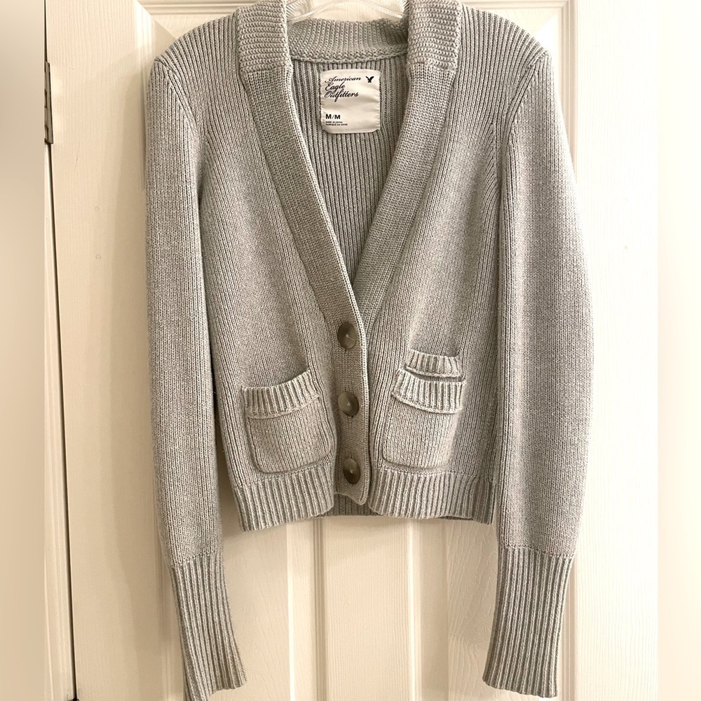 Gray Knit American Eagle Sweater